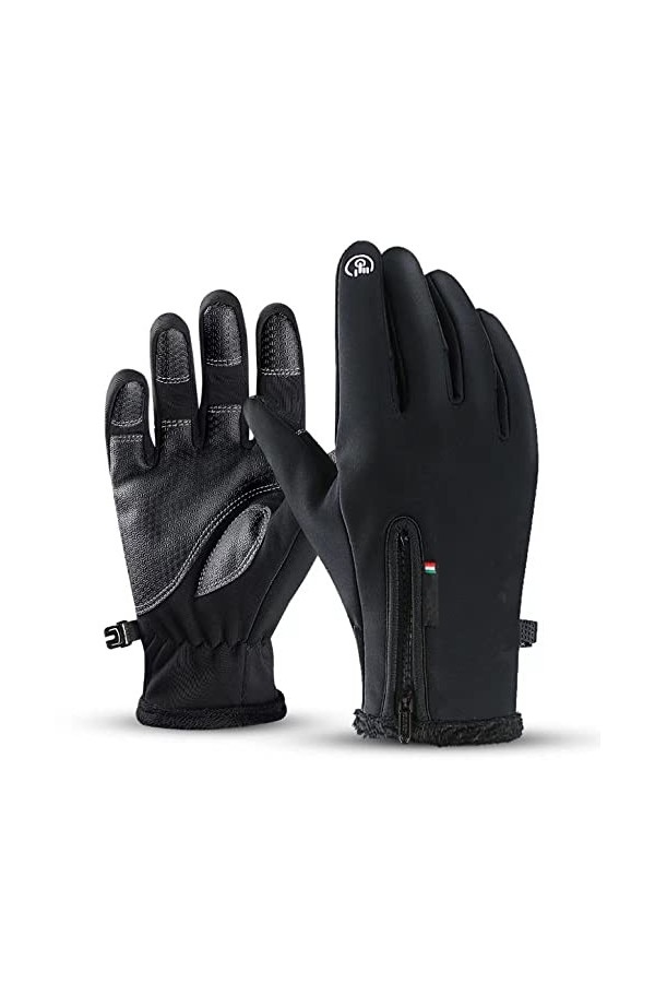 2022 Nouveauté Gants Hiver Femme, Moufles en Peluche Fille, Mitaine Thermique avec Poignets, Moufles de Ski Doublure Polaire 