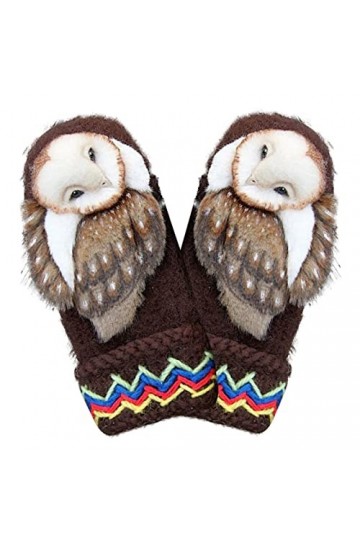 Gants pour femme par temps froid, gants tricotés en cachemire avec poignets élastiques, moufles nordiques tricotées à la main