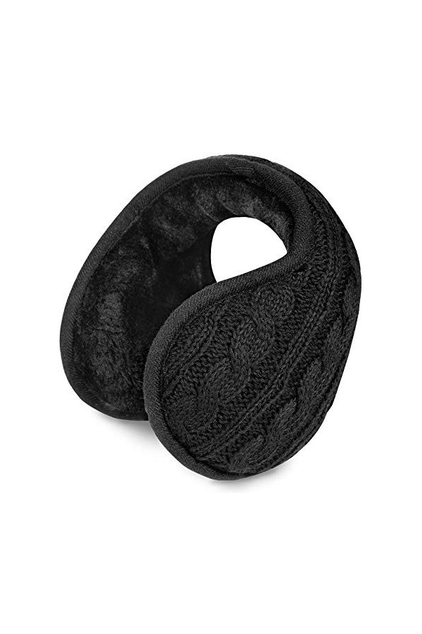 WolinTek Cache-Oreilles Chauds, Cache Oreilles Unisexe,Cache Oreilles Pliables avec Tricoté Chaud,Chaud Cache-Oreilles en Pol