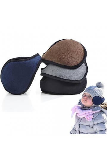 SYXLS 4 Pièces Cache-oreilles, Cache-oreilles Pliable et Extensible en Polaire, Chauffe-Oreilles Cache-Oreille en Polaire Hiv