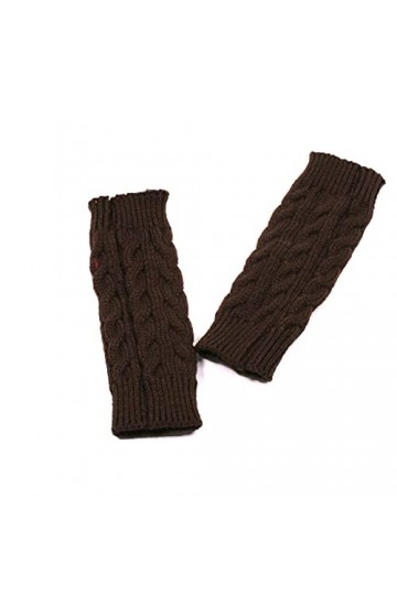 Gants sans Doigts en Tricot - Gants De Poignets À Demi-Doigts Chauds Et Froids dautomne - Mitaines De Bureau pour Sports De 