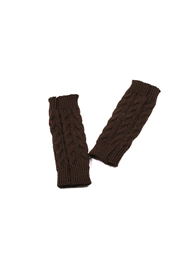 Gants sans Doigts en Tricot - Gants De Poignets À Demi-Doigts Chauds Et Froids dautomne - Mitaines De Bureau pour Sports De 