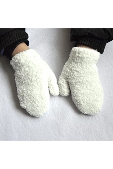 BUXIANGGAN Gants Gloves Gants Chauds Et Épais en Peluche Hiver Plus Mitaines en Velours pour Enfants Gants en Molleton De Cor
