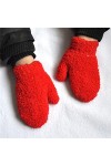 BUXIANGGAN Gants Gloves Gants Chauds Et Épais en Peluche Hiver Plus Mitaines en Velours pour Enfants Gants en Molleton De Cor