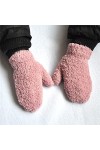 BUXIANGGAN Gants Gloves Gants Chauds Et Épais en Peluche Hiver Plus Mitaines en Velours pour Enfants Gants en Molleton De Cor