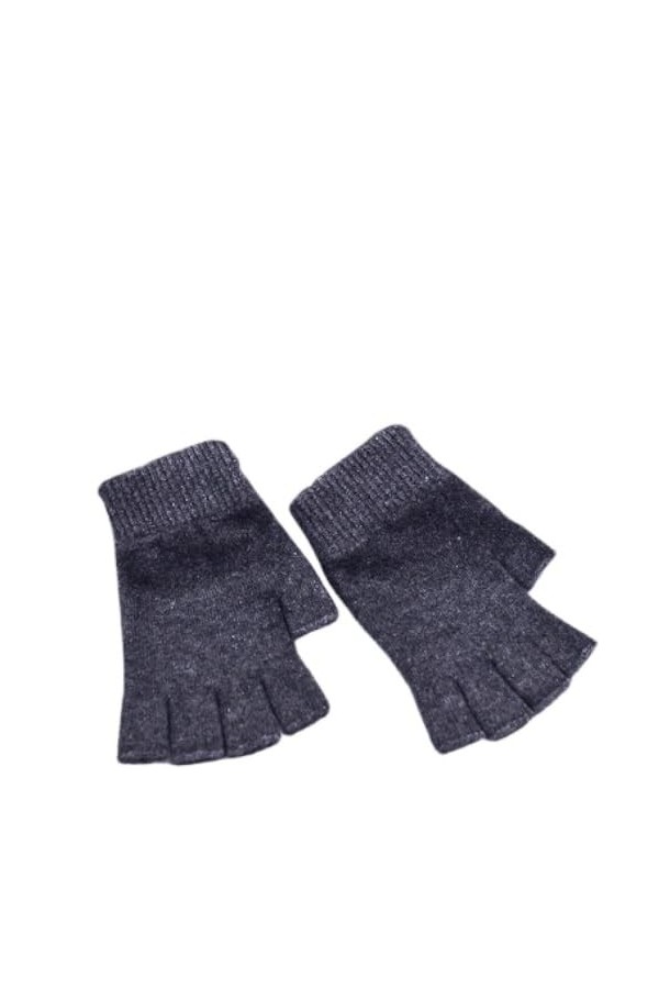 EVANEM Mitaines Sans Doigts Pour Femmes, Mitaines Thermiques DHiver En Laine Mélangée Gants Sans Doigts Tricotés Gants De Po