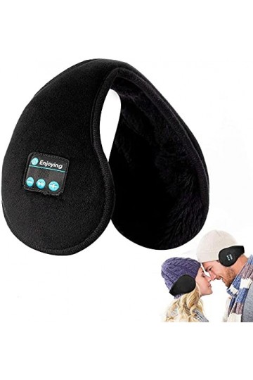 Navly Cache Oreilles Ecouteurs - Bluetooth Unisexe Pliables Chauffe Oreilles,Bluetooth 4.2 sans Fil Musique Oreillettes avec 