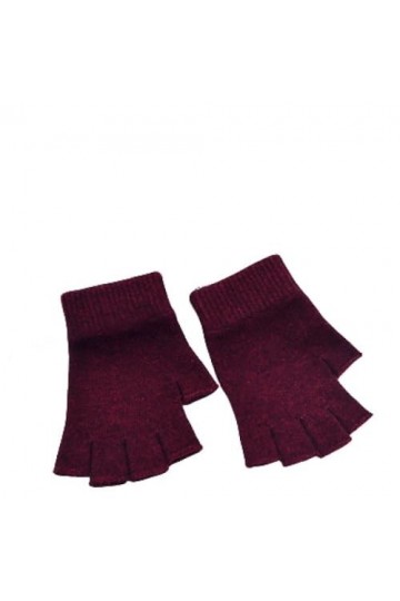 EVANEM Mitaines Sans Doigts Pour Femmes, Mitaines Thermiques DHiver En Laine Mélangée Gants Sans Doigts Tricotés Gants De Po