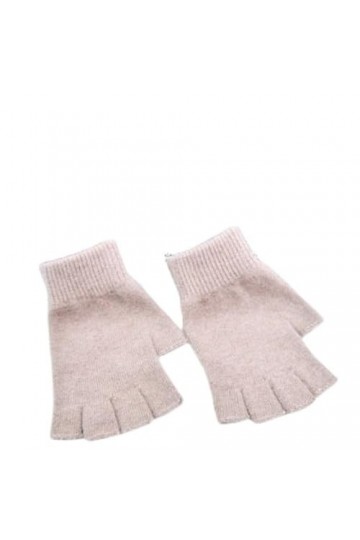 EVANEM Mitaines Sans Doigts Pour Femmes, Mitaines Thermiques DHiver En Laine Mélangée Gants Sans Doigts Tricotés Gants De Po