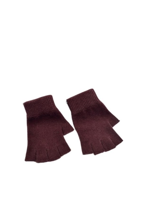 EVANEM Mitaines Sans Doigts Pour Femmes, Mitaines Thermiques DHiver En Mélange De Laine Gants Sans Doigts Tricotés Gants De 