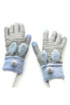 Gants Quotidiens Gants dhiver décran Tactile Femmes Filles Chaud Tricot Extensible moufles Imitation Laine Pleine Doigt Lap