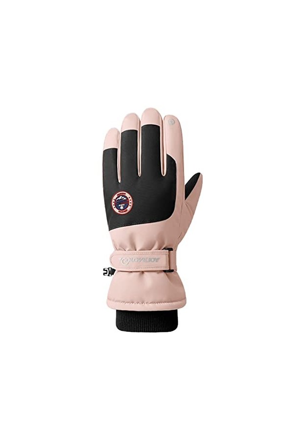 CIVMO Gants dhiver à fermeture éclair pour écran tactile, coupe-vent, chauds, imperméables, coupe-vent, chauds, pour cyclism