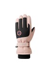 CIVMO Gants dhiver à fermeture éclair pour écran tactile, coupe-vent, chauds, imperméables, coupe-vent, chauds, pour cyclism