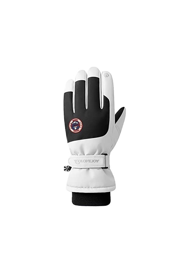 CIVMO Gants dhiver à fermeture éclair pour écran tactile, coupe-vent, chauds, imperméables, coupe-vent, chauds, pour cyclism