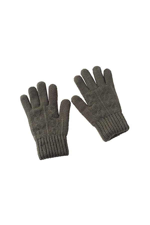 CAILIN Gants Gants en Peluche en Hiver, Plus épais Velours tricotée à Cinq Doigts Chaud extérieur et écran Tactile Froid à vé