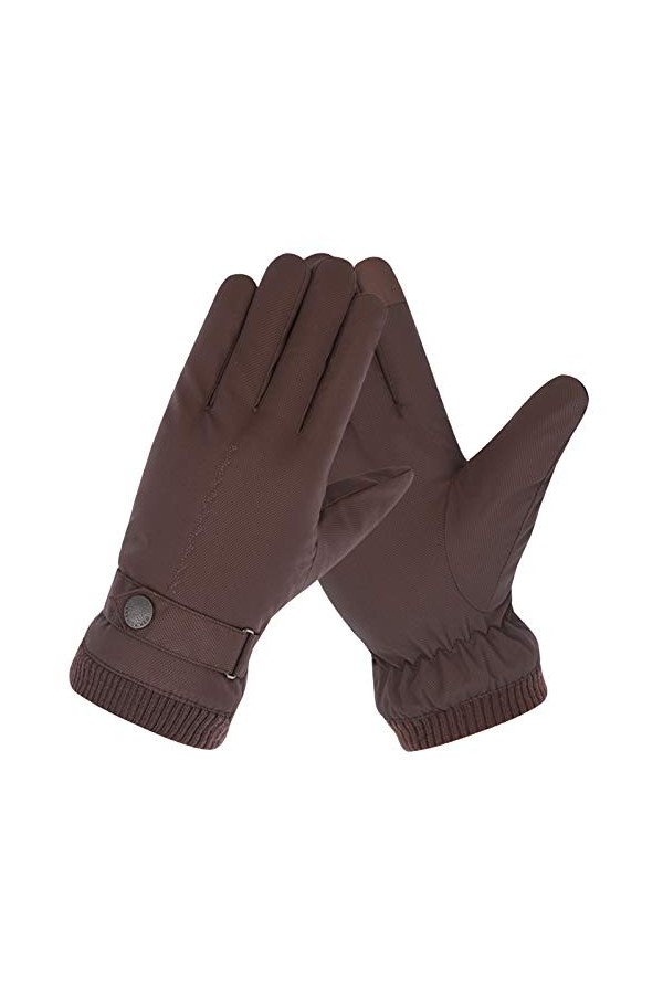 FUFU Moufles Gants dhiver Écran Tactile Gants Tricotés Chauds De Poignets Élastiques Design Antidérapants Gants Chauds Colo
