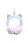 SEDEX Cache-oreilles Licorne pour Filles Cache-oreilles dhiver en Fausse Fourrure Réglable avec de Jolies Oreilles à Paillet