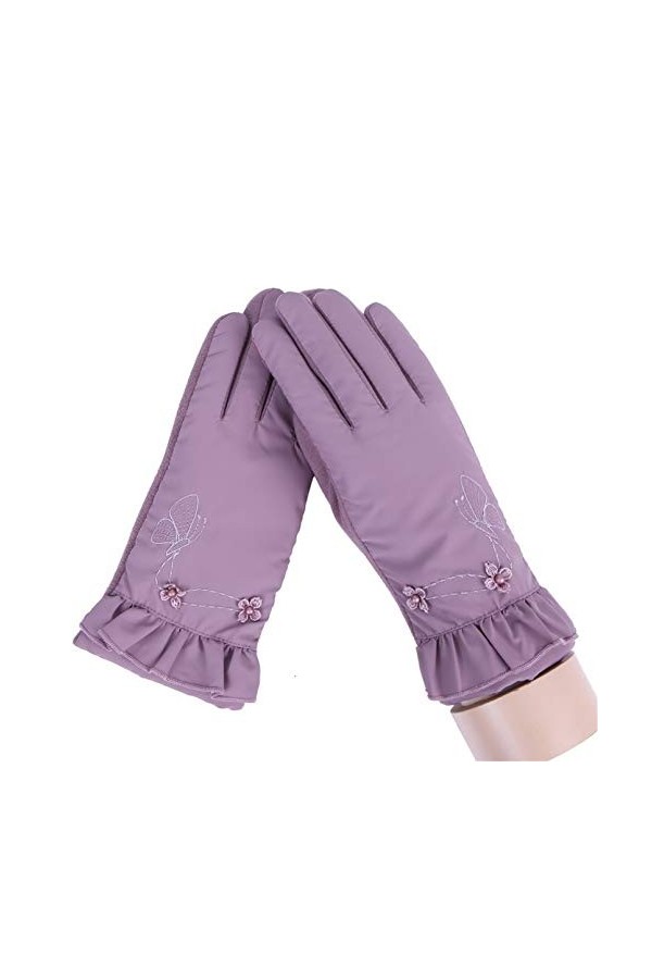 LUOXUEFEI Gants Écran Tactile Mitaines dhiver Gants pour Femmes Sports De Plein Air Conduite Gants Chauds