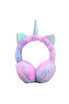 SEDEX Cache-oreilles Licorne pour Filles Cache-oreilles dhiver en Fausse Fourrure Réglable avec de Jolies Oreilles à Paillet