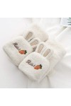Gants sans Doigts pour Femmes,Mignon Lapin Hiver Gants Thermiques pour Fille Gants sans Doigts Écran Tactile Mitaines Tricoté