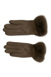 umass Gants dhiver chauds pour femme - Gants de conduite à la main élégants en daim - Gants dhiver pour écran tactile - Mou