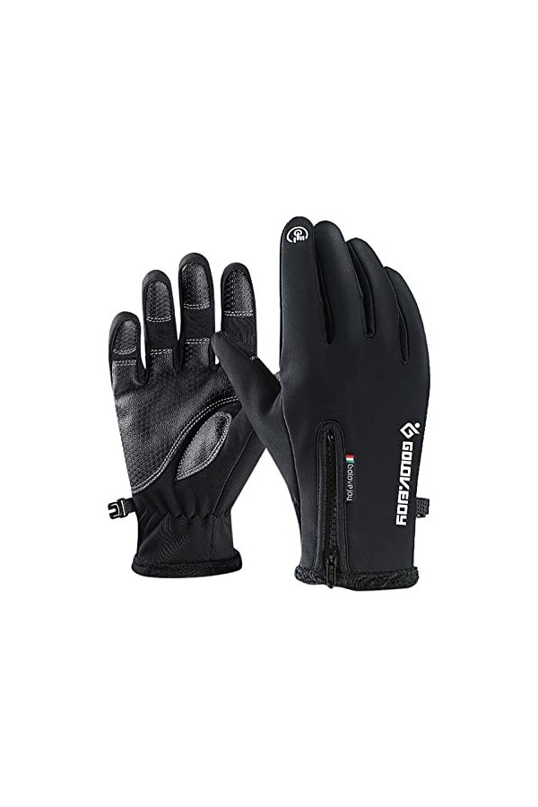 Keepwin Gants épais en automne et en hiver, chauds et confortables pour écran tactile pour léquitation en plein air et gants