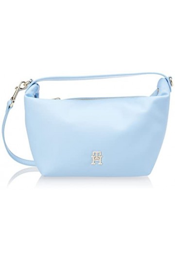 Tommy Hilfiger Sac Bandoulière Femme TH Casual Shoulder Bag Petit Modèle, Bleu Vessel Blue , Taille Unique