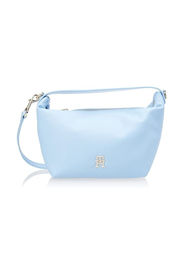 Tommy Hilfiger Sac Bandoulière Femme TH Casual Shoulder Bag Petit Modèle, Bleu Vessel Blue , Taille Unique