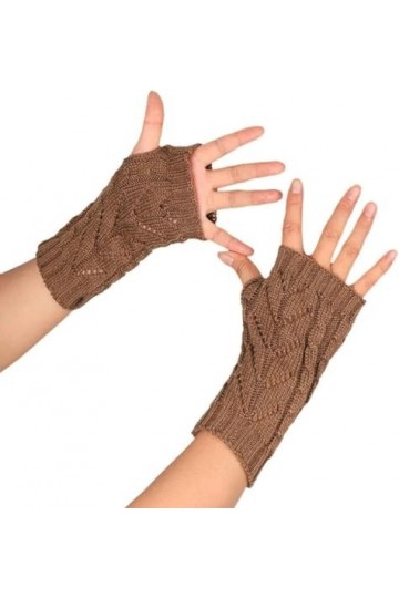 FLYIFE Unisexe Adulte Moufles Gants Mode Tricoté Bras Mitaines Simple Hiver Glamorous Chaud Et Doux Gant/Kaki/M