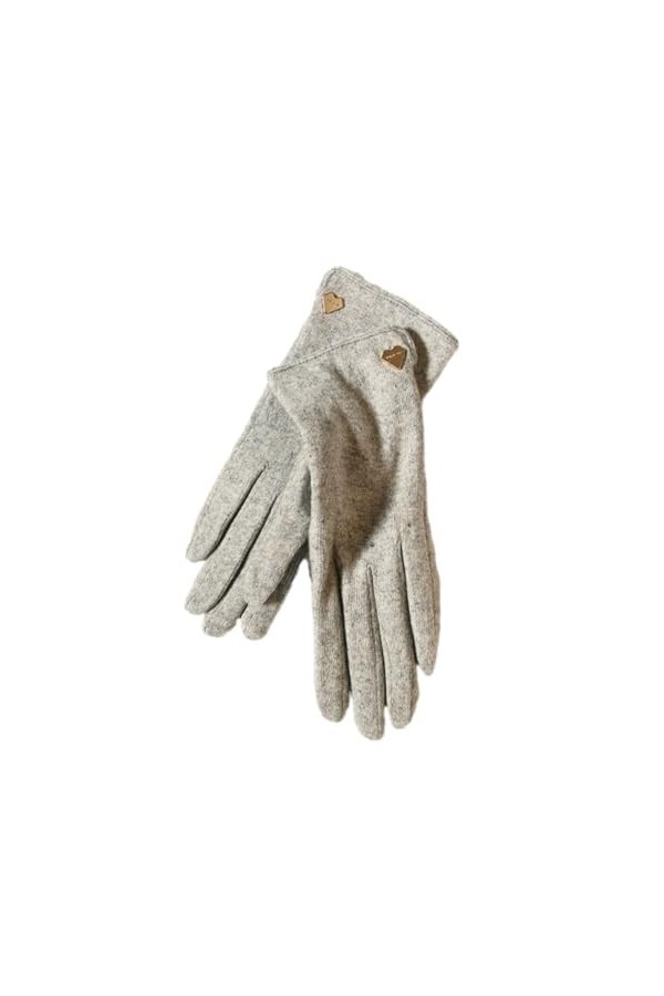 SMED Gants pour femmes, chaud plus velours, écran tactile, cyclisme, conduite, laine épaisse, kaki