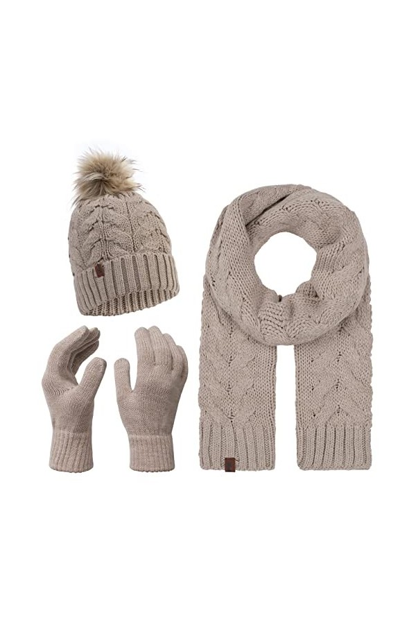 Rock Creek Ensemble de gants décharpe dhiver U-100, taille unique