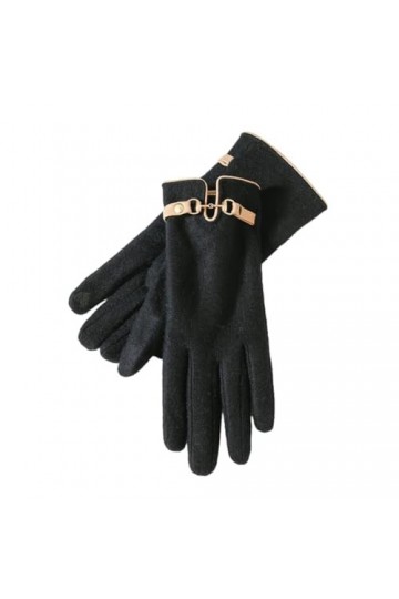 SMED Gants pour femmes avec velours et épaississement pour protection contre le froid et chaleur pendant la conduite et la co