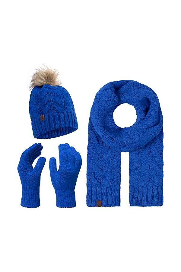 Rock Creek Ensemble de gants décharpe dhiver U-100, taille unique