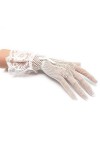 Gants Femme， Filets de pêche Gants en dentelle Accessoires dété for femmes Filets de pêche élégants Gants transparents gothi