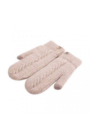 YUNLAN Les Femmes Jouent Mignon Mobile Phone Gants Chauds Gants dhiver Doux Tricot Mitaines Imperméables Gants Enfants Fille