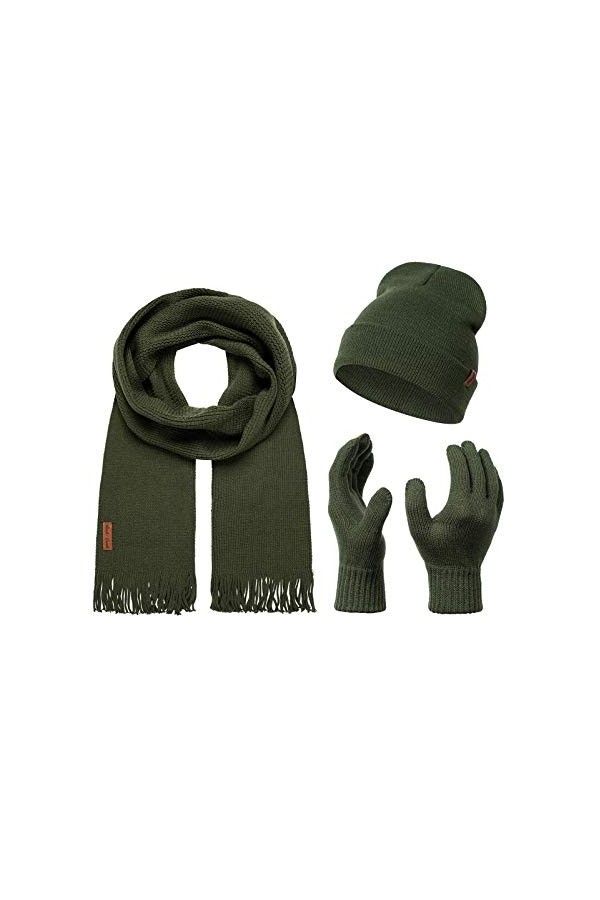 Rock Creek Ensemble de gants décharpe dhiver U-100, taille unique