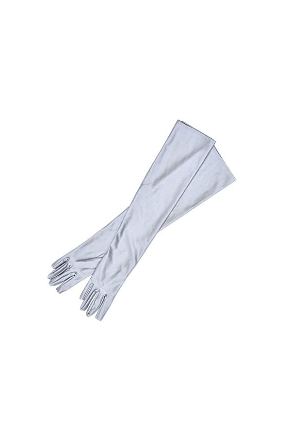 Gants Femme， 1 paire mode femmes Stretch longs gants opéra soirée fête gant femmes clapet gants correspondant Costume Color 