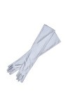 Gants Femme， 1 paire mode femmes Stretch longs gants opéra soirée fête gant femmes clapet gants correspondant Costume Color 