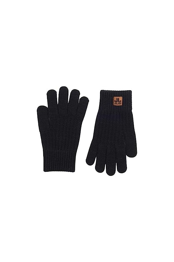 Jail Jam Kensington Gants en tricot pour femme avec Lurex, Noir , Taille unique