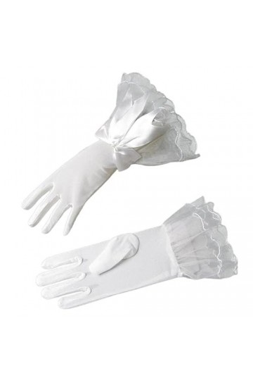 Dndrdhfb Moufles de mariée en dentelle blanche pour femme, comme sur limage, taille unique