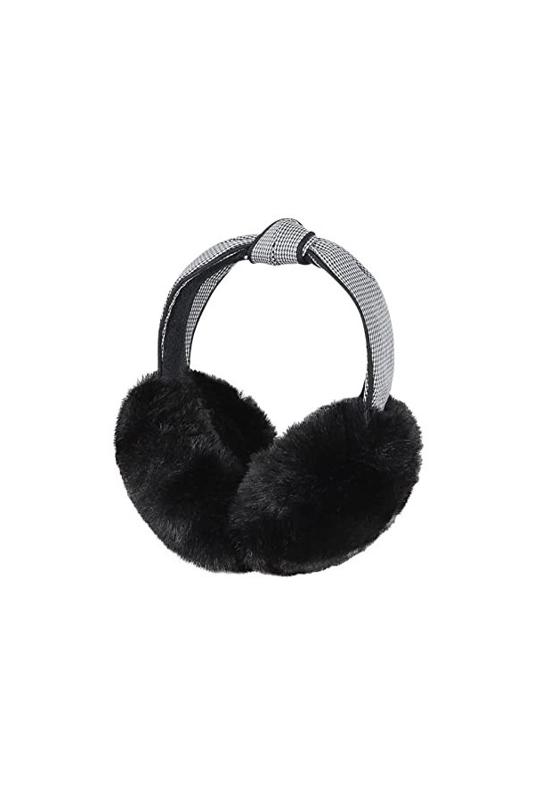 Femme Fille Cache oreilles dhiver Pliable Cache-oreilles Peluche Chaud Protège oreille Anti Froid Chauffe-oreilles Réglable 
