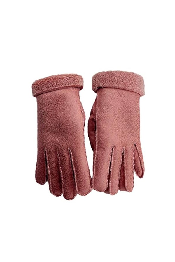 Liyinco Gants dhiver en Coton pour Femmes, Gants déquitation Chauds en Polaire suédée, Gants dextérieur épais et Coupe-Ven