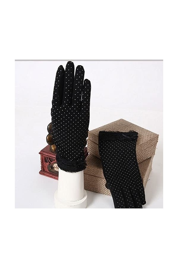 Yoaodpei Dames Protection solaire Conduite Gants de conduite Coton antidérapant Vélo Mité tactile Écran tactile Gants à lanc