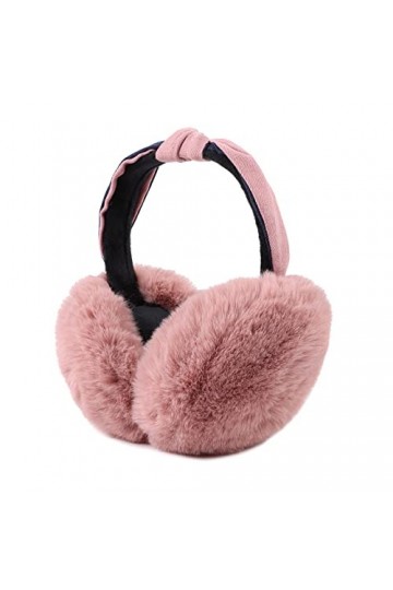 Pesaat Hiver Peluché Cache Oreille Pour Fille Femme Élégants Chaud Oreille Protect Rose 