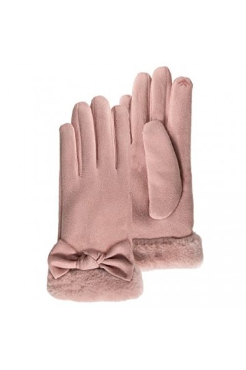 Isotoner Gants femme tactiles - doublés fausse fourrure