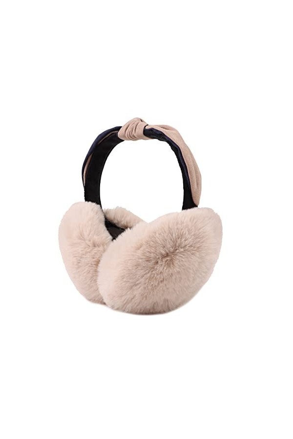 Pesaat Hiver Peluché Cache Oreille Pour Fille Femme Élégants Chaud Oreille Protect Rose 