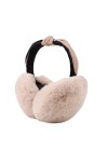 Pesaat Hiver Peluché Cache Oreille Pour Fille Femme Élégants Chaud Oreille Protect Rose 