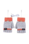 Jamicy Gants chauffants par USB pour homme et femme, mitaines chauffantes dhiver mitaines chauffantes pour lhiver Mitaines 