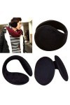 Ogquaton &nbsp;Cache-Oreilles Unisexe Noir Cache-Oreilles Hiver Oreille Muff Wrap Band Warmer Grip Earlap Cadeau de Haute qualité