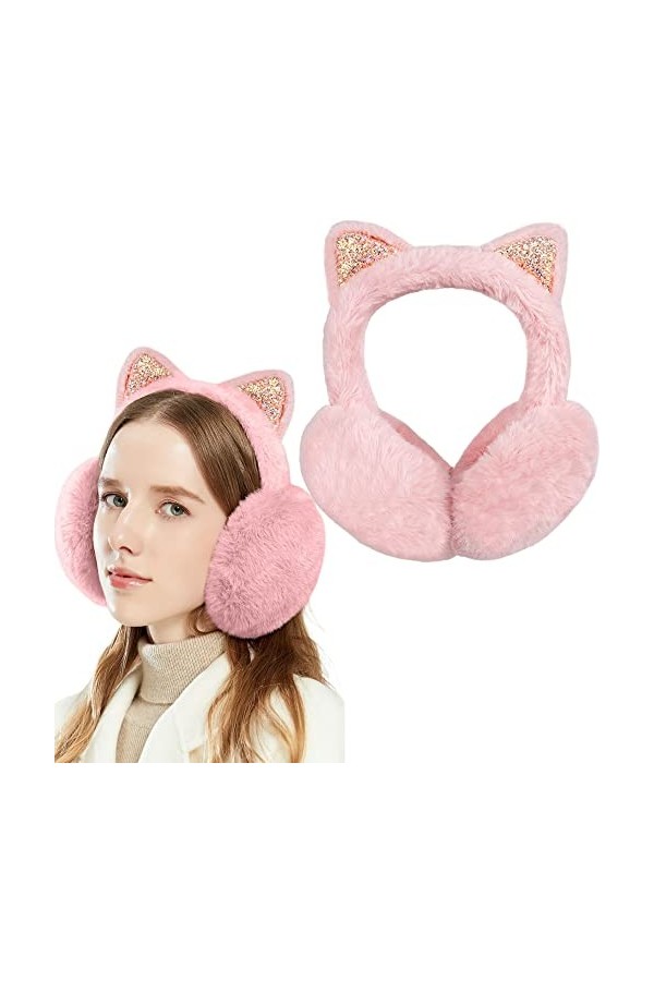 FSMILING Cache-oreilles Chauds pour Femmes Couvre Oreilles Cache-oreilles Fille Hiver en Plein Air Couvre-oreilles pour Homme